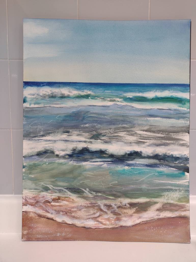 Original Seascape Painting by marina del pozo