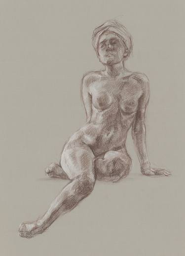 Print of Realism Nude Drawings by Katarzyna Gagol