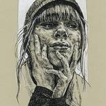 Girl with Big Eyes Ink Dot Art - DianaArtsAndCrafts - Drawings &  Illustration, People & Figures, Portraits, Female - ArtPal