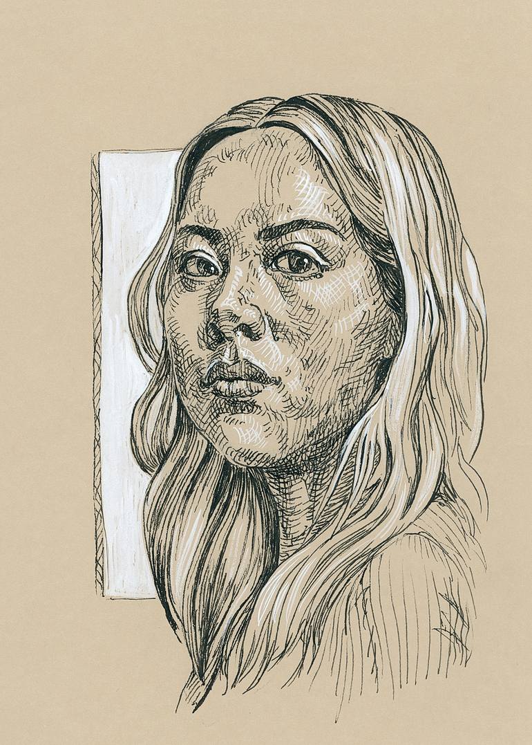 GCC - Art Journaling - Pencil drawing - Face
