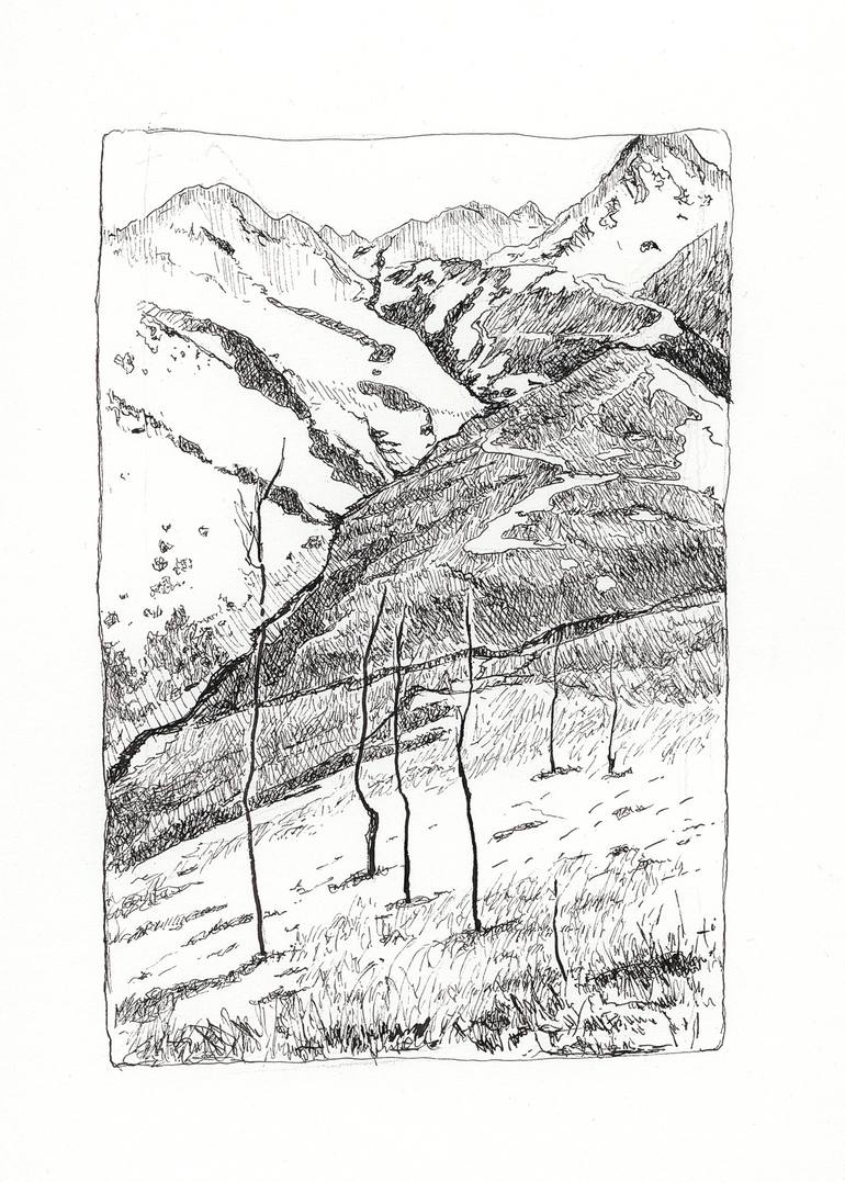 Learn to Draw Pen and Ink Landscapes - Pen and Ink Drawings by