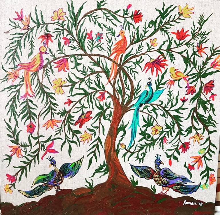 The Tree of Life series Painting by Poonam Dhandhania | Saatchi Art