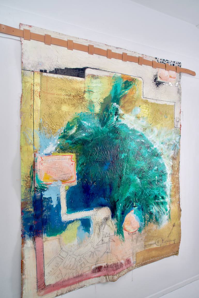 Original Abstract Expressionism Science/Technology Painting by Astrid Haugen