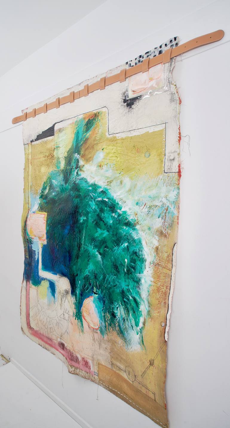 Original Abstract Expressionism Science/Technology Painting by Astrid Haugen