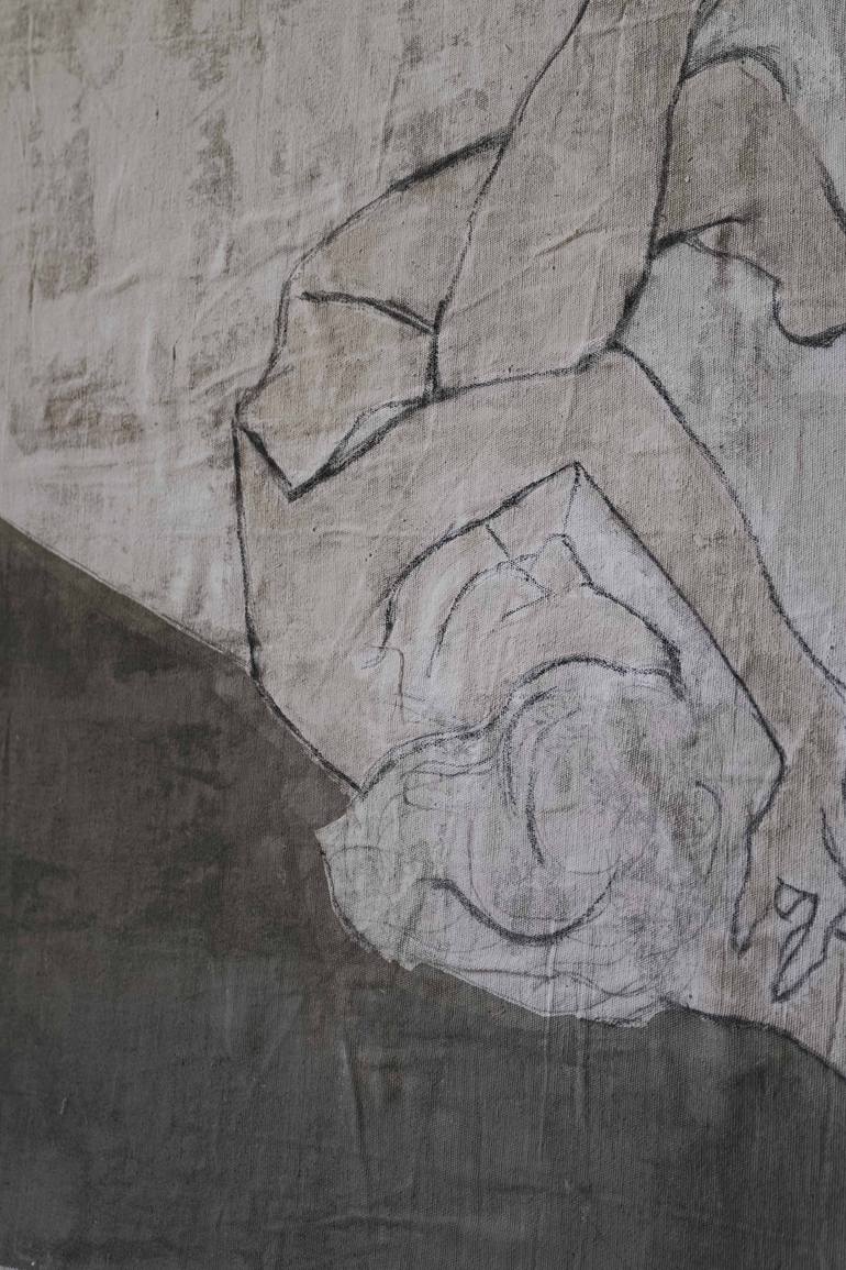 Original Abstract Expressionism Nude Painting by Michelle Thomas