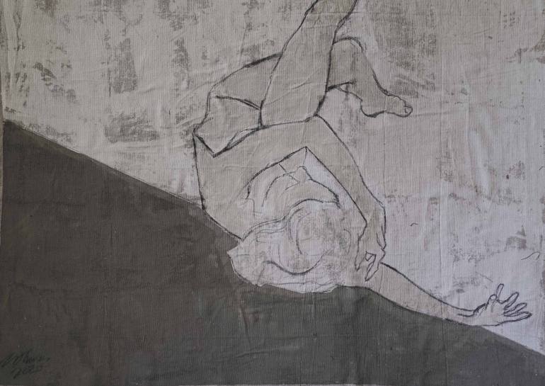 Original Abstract Expressionism Nude Painting by Michelle Thomas