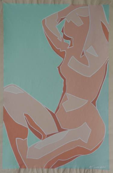 Original Abstract Nude Painting by Michelle Thomas