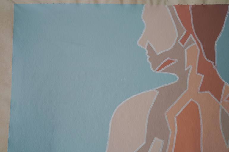Original Abstract Nude Painting by Michelle Thomas