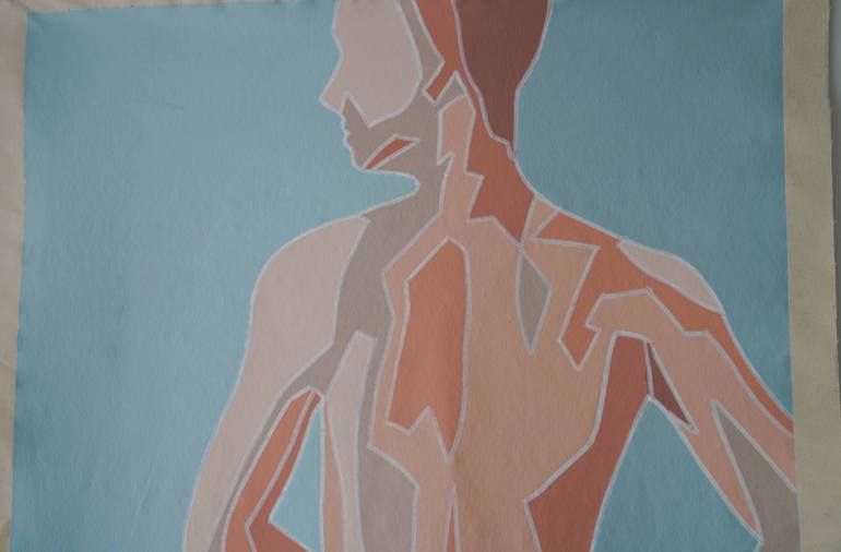 Original Abstract Nude Painting by Michelle Thomas