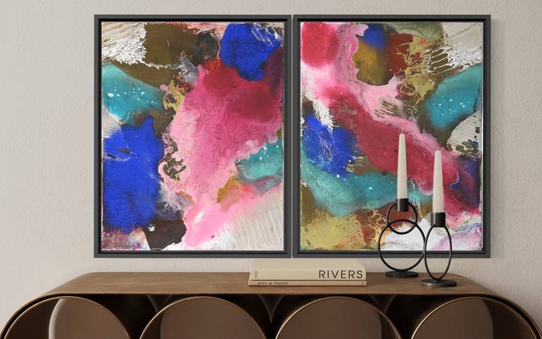 Original Abstract Expressionism Abstract Mixed Media by Jim Wildman