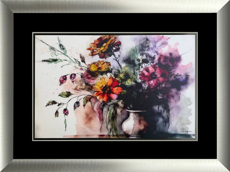 Original Floral Mixed Media by Jim Wildman