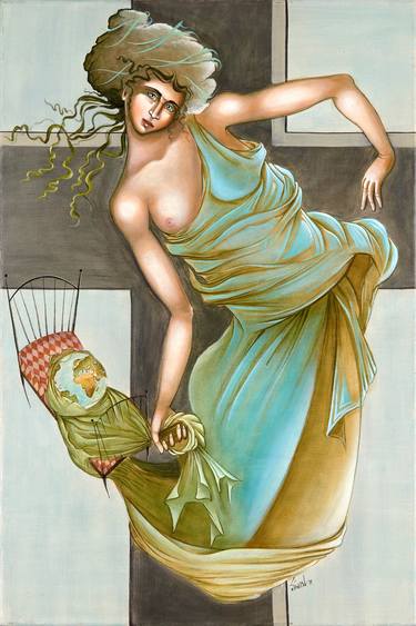 Original Surrealism Fantasy Paintings by Dimitra Natskouli