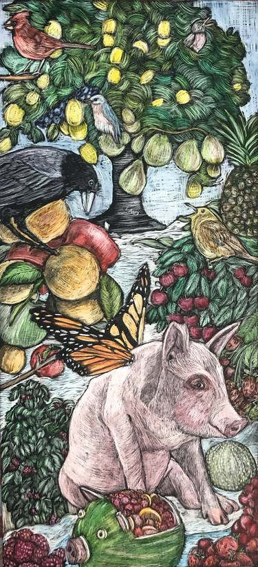 Original Illustration Animal Drawings by Lisa Martini-Dunk