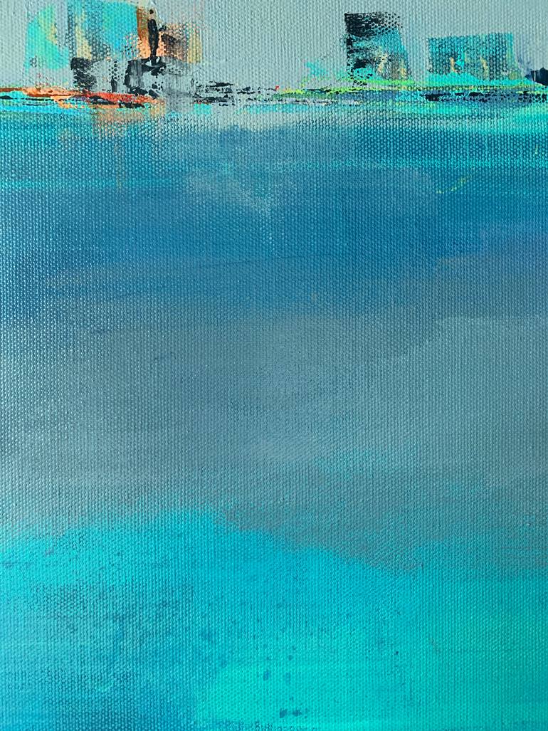 Original Abstract Cities Painting by Melanie Ferguson