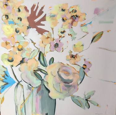 Print of Abstract Floral Paintings by Melanie Ferguson