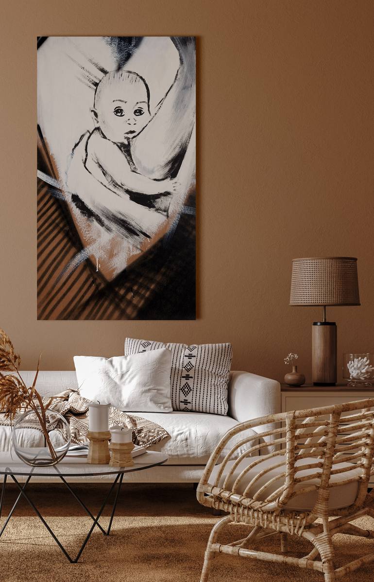 Original Street Art Children Painting by Ivan T Clark