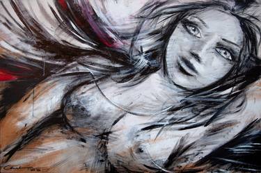 Original Figurative Women Paintings by Ivan T Clark