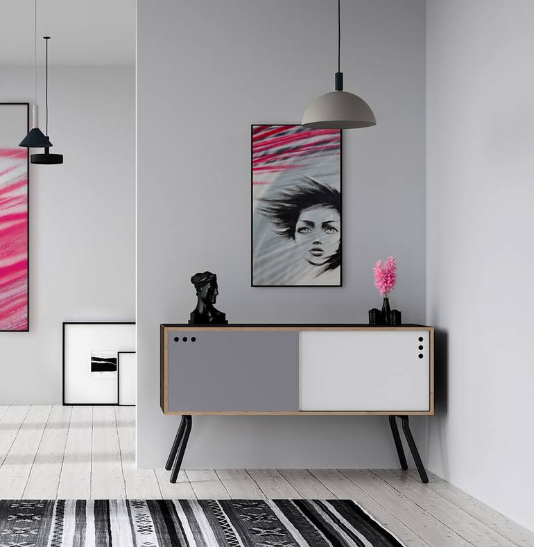 Original Painterly Abstraction Women Mixed Media by Ivan T Clark