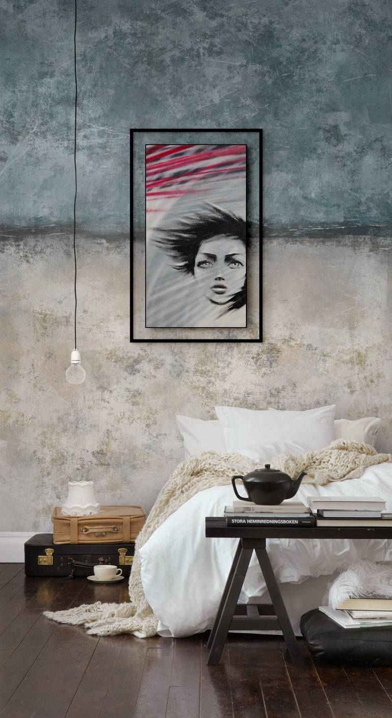 Original Painterly Abstraction Women Mixed Media by Ivan T Clark