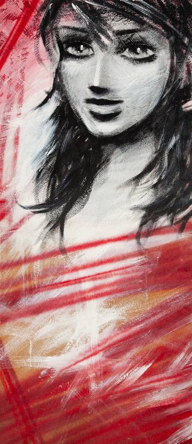 Original Street Art Women Mixed Media by Ivan T Clark