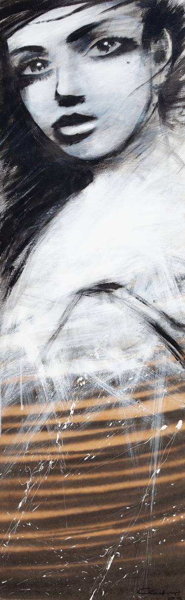 Original Street Art Women Mixed Media by Ivan T Clark