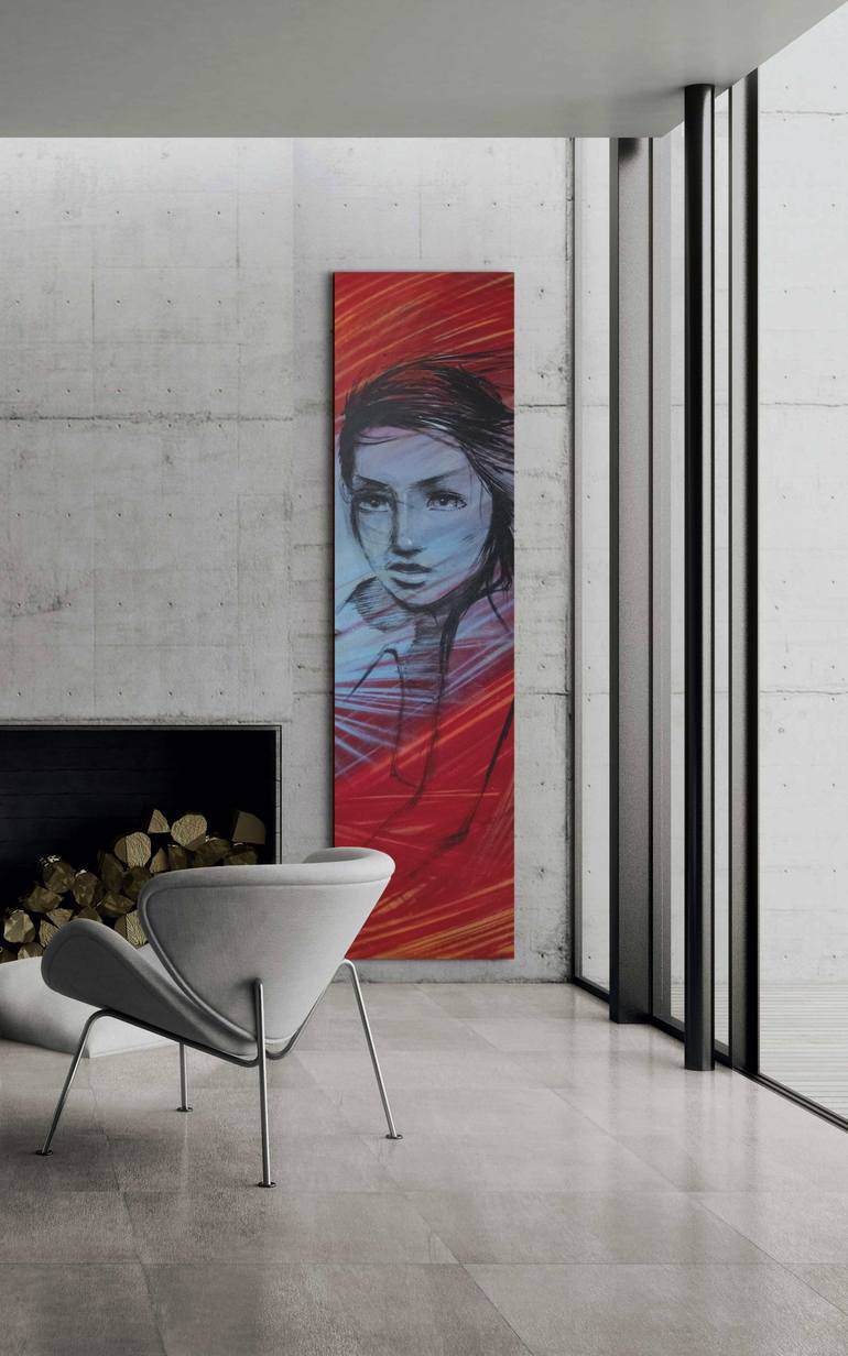 Original Painterly Abstraction Women Mixed Media by Ivan T Clark