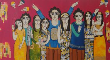 Original Figurative People Paintings by Nandini verma