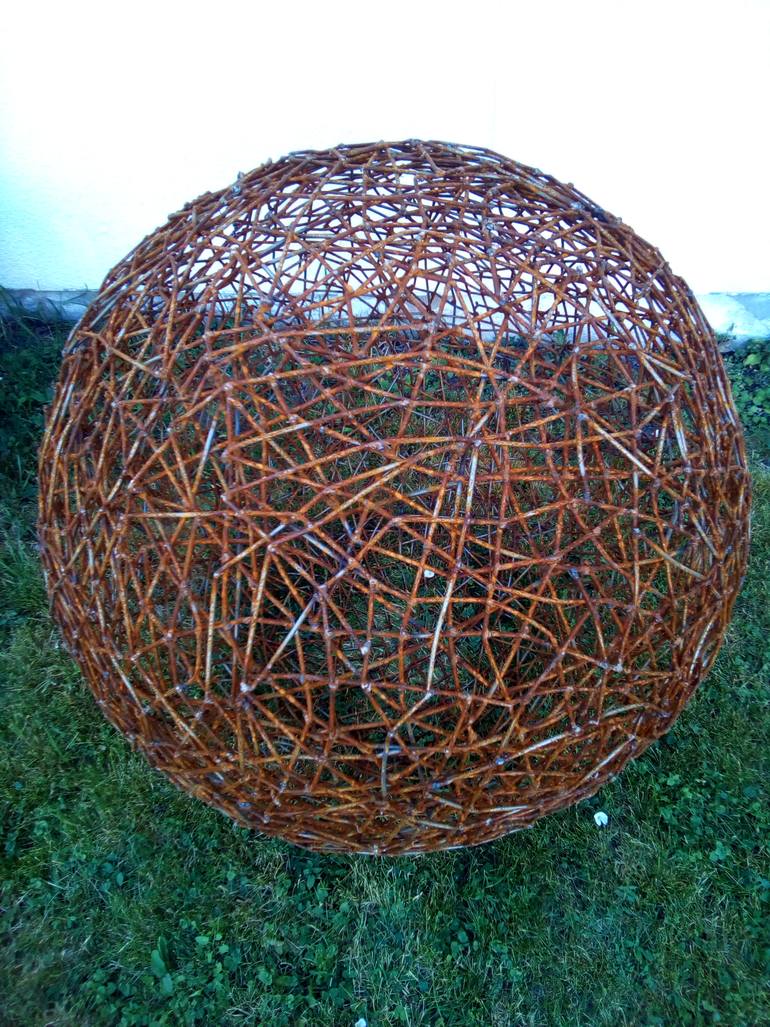 Original Modernism Garden Sculpture by Laszlo Komaromi