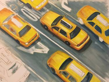 Print of Expressionism Automobile Paintings by Yasmine Alizadeh