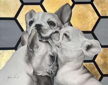 Print of Dogs Paintings by Stacy Hall