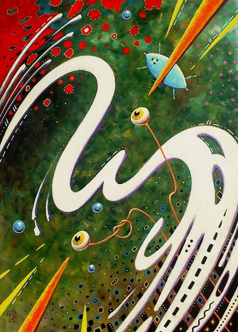 Heron Painting by Gallery ArtforYou Saatchi Art