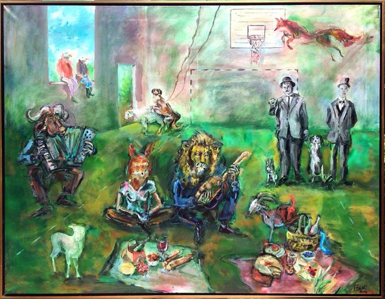 Picnic Painting by Gallery ArtforYou Saatchi Art