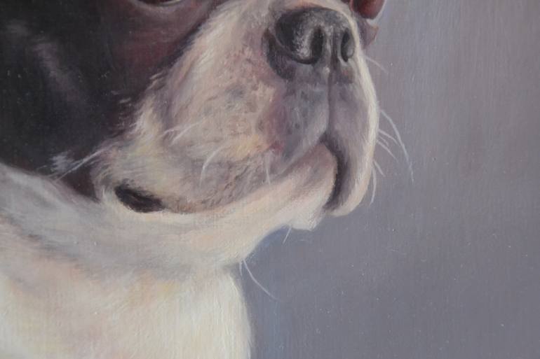 Original Realism Dogs Painting by LīGa Andruce