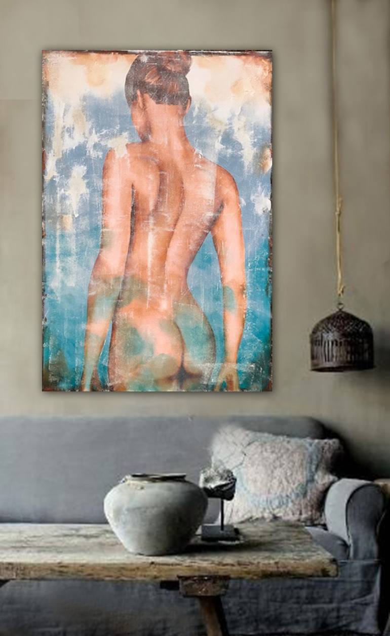 Original Abstract Nude Painting by Dee Brown