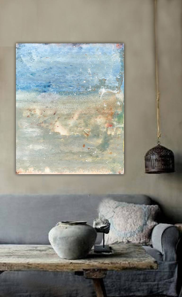 Original Abstract Beach Painting by Dee Brown