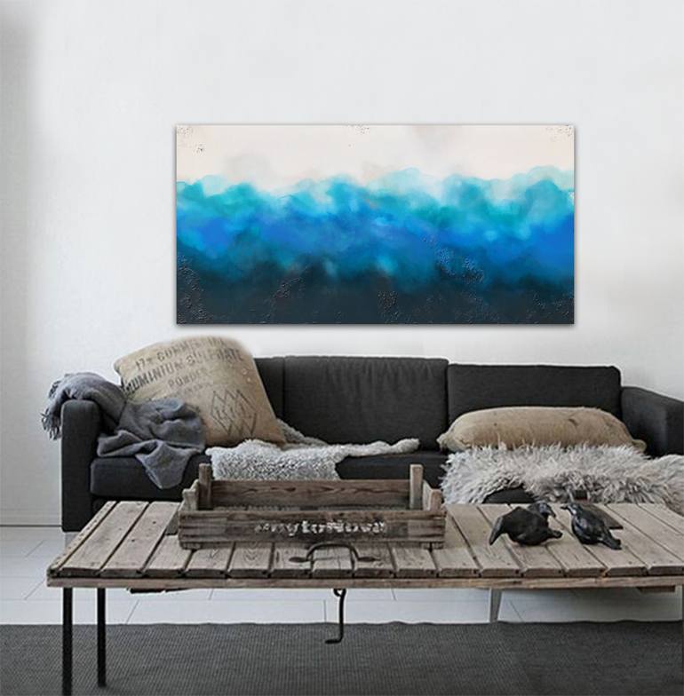 Original Abstract Seascape Painting by Dee Brown