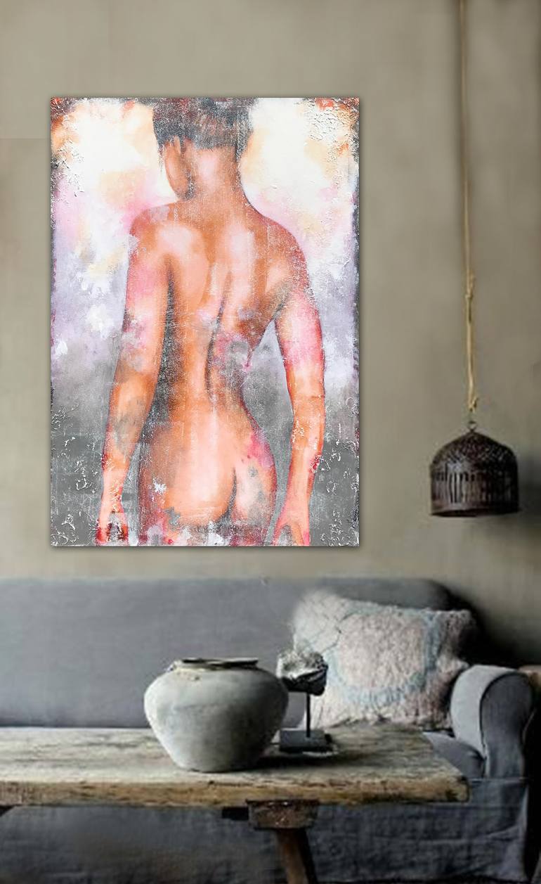 Original Abstract Nude Painting by Dee Brown