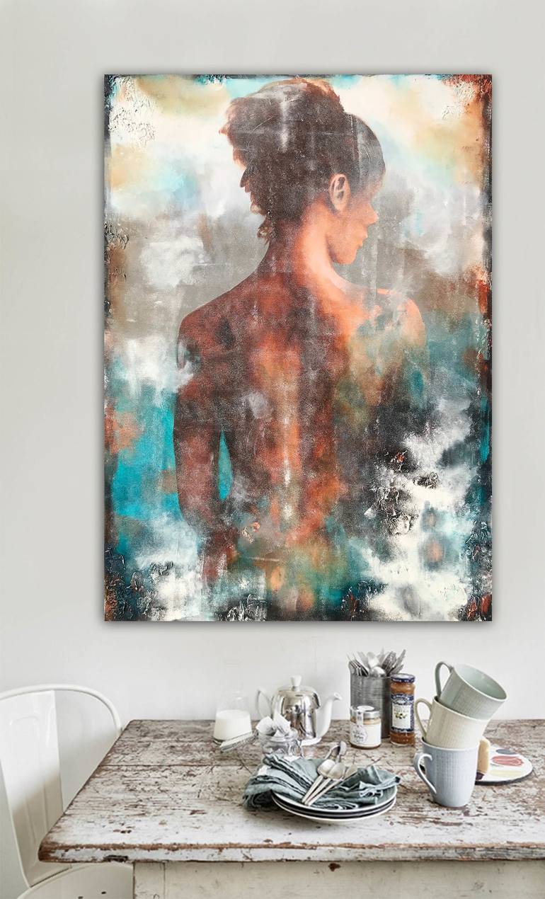 Original Abstract Nude Painting by Dee Brown