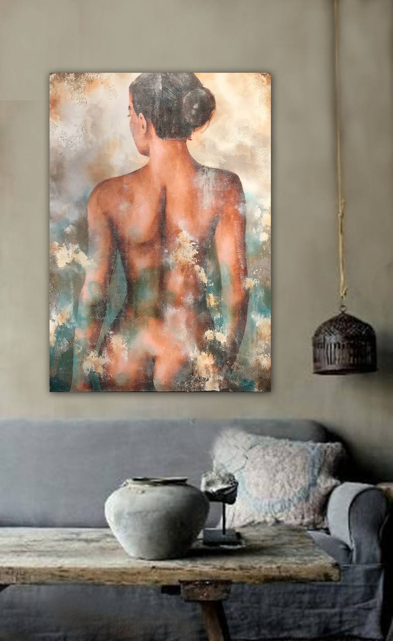 Original Abstract Nude Painting by Dee Brown