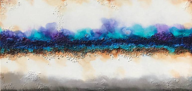 Horizontal abstract art discount