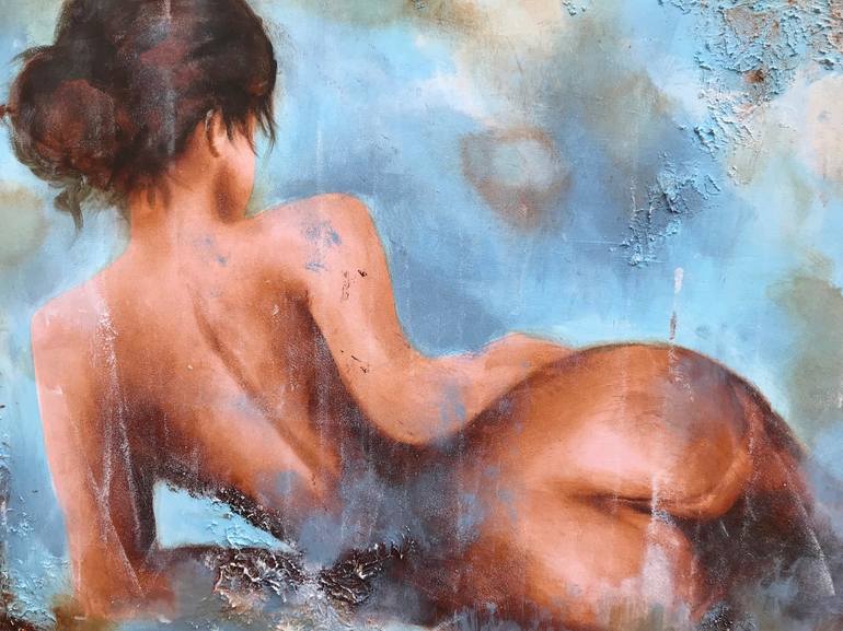 Original Figurative Nude Painting by Dee Brown