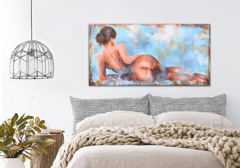 Original Figurative Nude Painting by Dee Brown