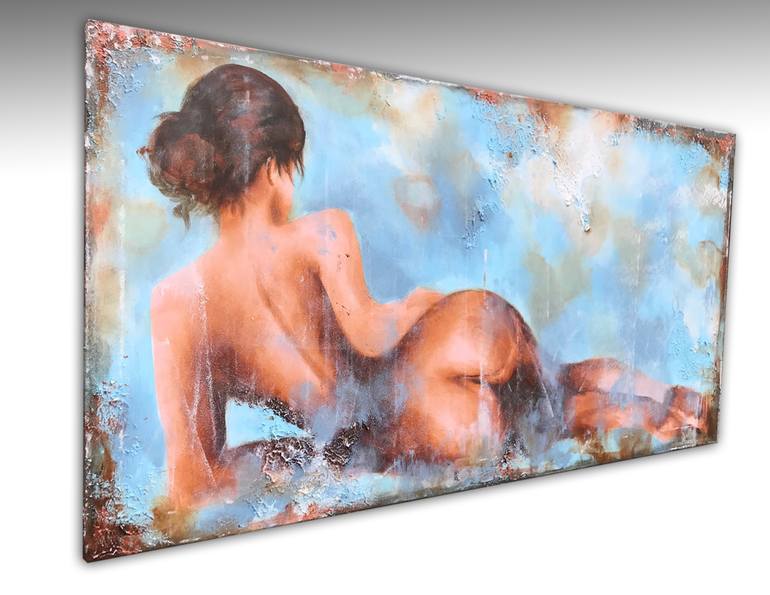 Original Figurative Nude Painting by Dee Brown