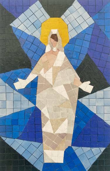 Original Abstract Religion Mixed Media by Helen Hughes