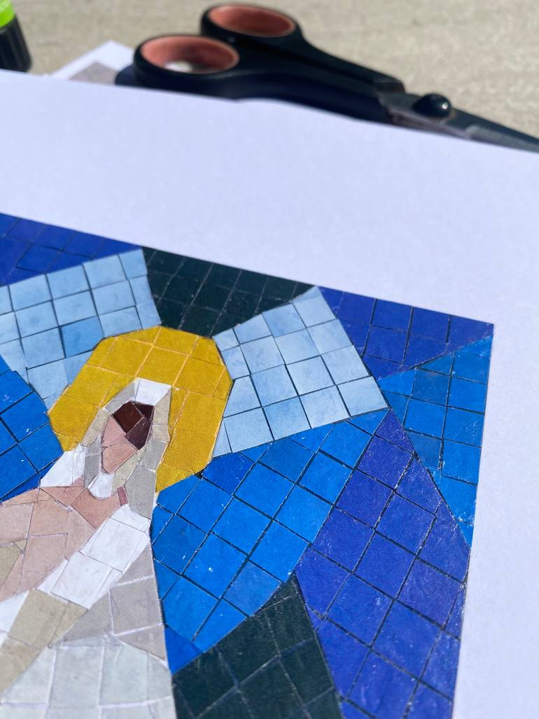 Original Abstract Religion Mixed Media by Helen Hughes