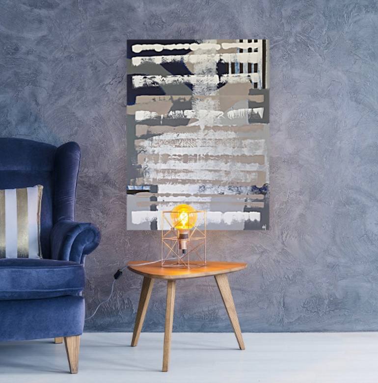 Original Abstract Politics Painting by Helen Hughes