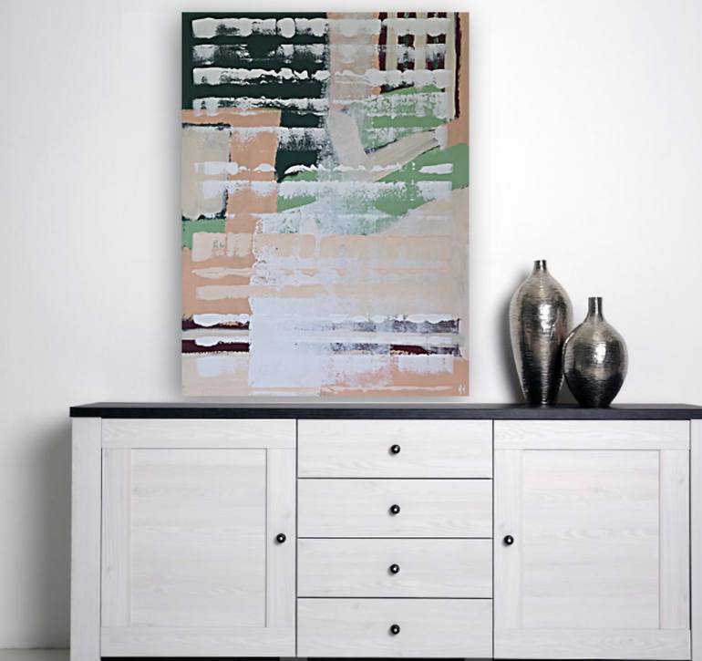 Original Abstract Expressionism Abstract Painting by Helen Hughes