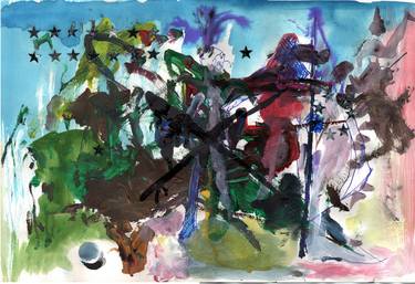 Original Abstract Expressionism Abstract Painting by Diana Faksh