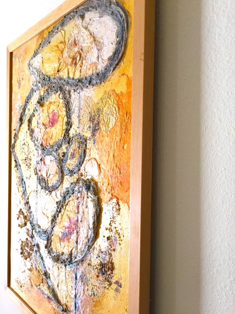 Original Abstract Fantasy Painting by Chitra Ramanathan