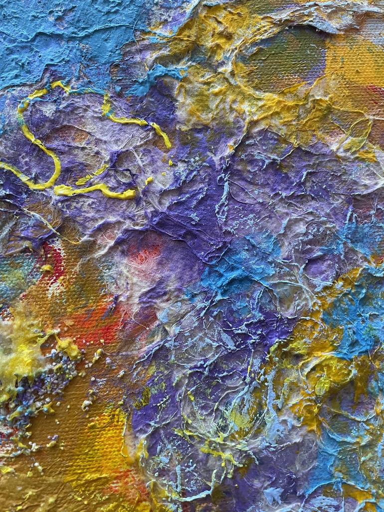 Original Abstract Expressionism Abstract Painting by Chitra Ramanathan